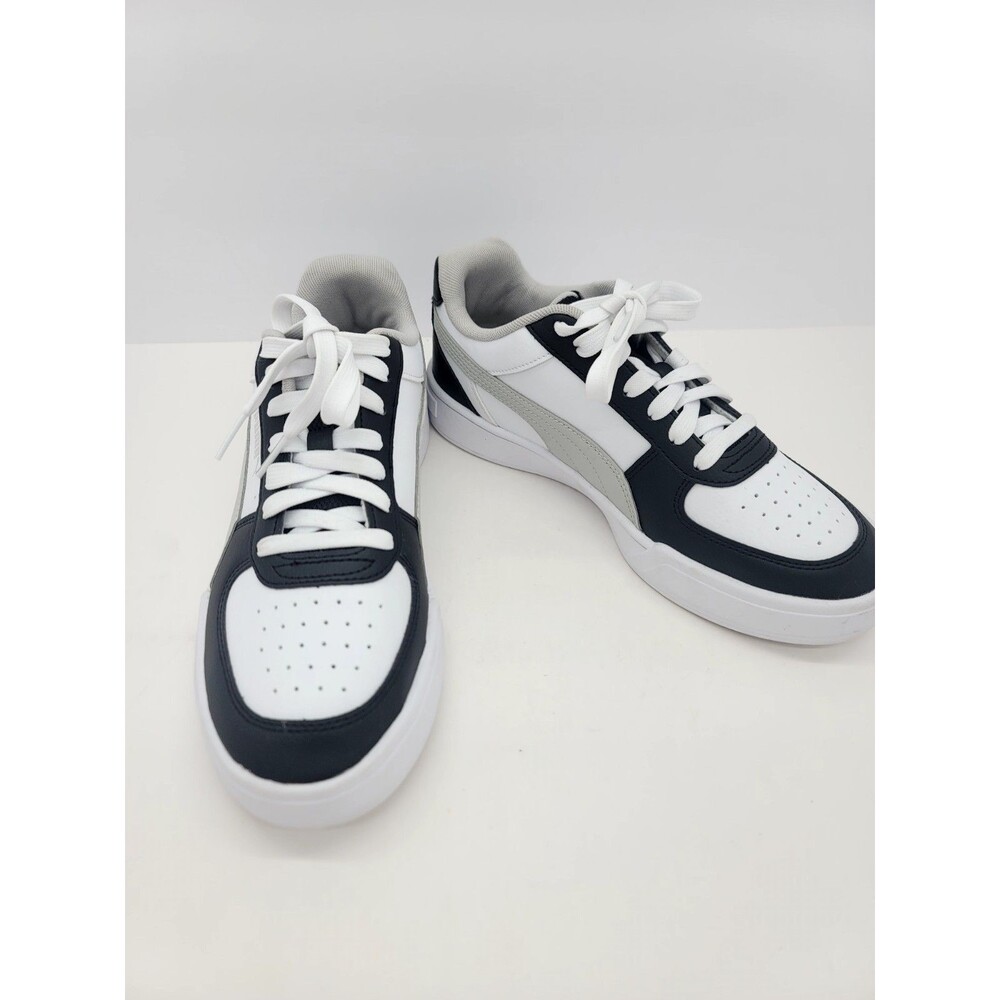 Puma Big Kids Caven Jr Low Top White & Light Gray Size 7 Casual Sneakers Shoes